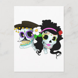 Mexikanska Festive Skull par Vykort