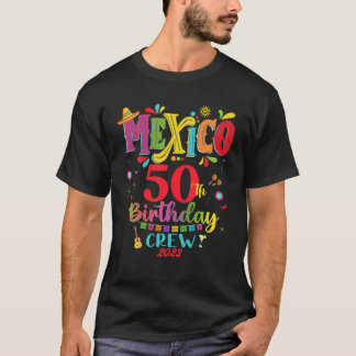 Mexikanska Fiesta 50:e matchningsgruppen Bday T Shirt