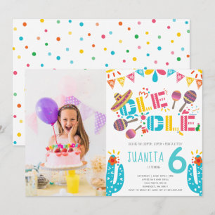 Mexikanska fiesta Birthday Photo Inbjudningar