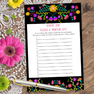 Mexikanska Fiesta Blommigt Photo Game Response Lak