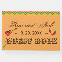 Mexikanska fiesta Bröllop Guest Bok