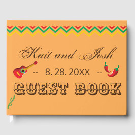 Mexikanska fiesta Bröllop Guest Bok