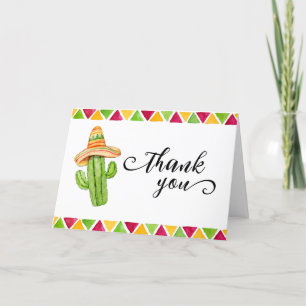 Mexikanska Fiesta Cactus Taco "Bout A Baby Shower Tack Kort