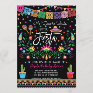 Mexikanska Fiesta Cinco De Mayo Baby Shower Inbjudningar