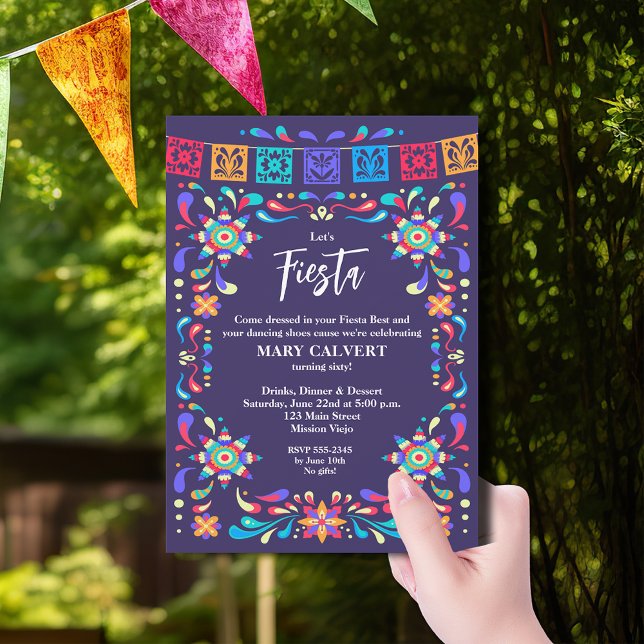 Mexikanska Fiesta Cinco de Mayo Födelsedagsfest Inbjudningar (Mexican Fiesta Cinco de Mayo Birthday Party Invitations)