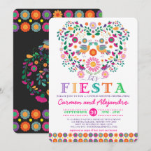 Mexikanska Fiesta Flowers Par Shower Förlovning