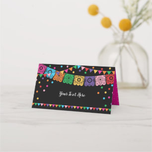 Mexikanska fiesta Födelsedagsfest Decor confetti Placeringskort