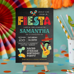 Mexikanska Fiesta Födelsedagsfest inbjudan