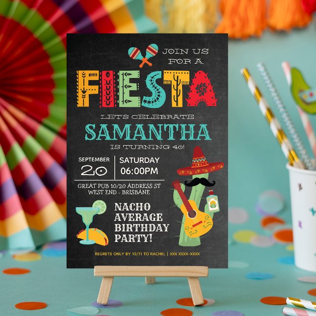 Mexikanska Fiesta Födelsedagsfest inbjudan (Skapare uppladdad)