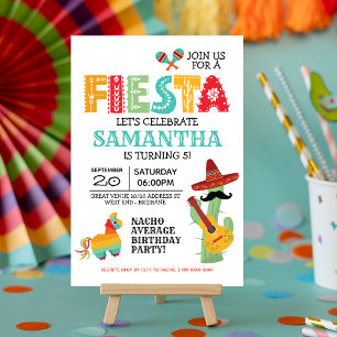 Mexikanska Fiesta Födelsedagsfest inbjudan