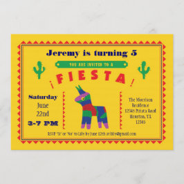 Mexikanska Fiesta Födelsedagsfest inbjudan