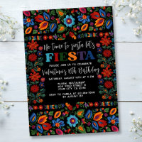Mexikanska fiesta Folk Art Blommigt Embroidery Bir