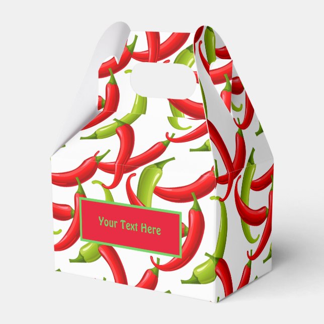 Mexikanska Fiesta Hett Chili Peppers Presentaskar (Framsidan Sidan)