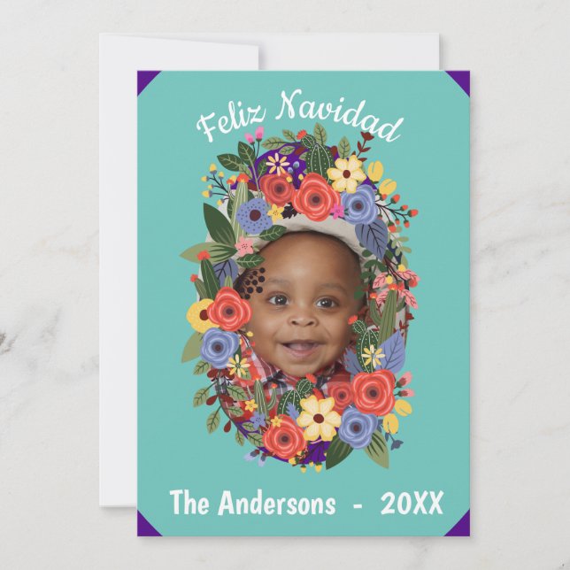 Mexikanska fiesta-julmunogram inbjudningar (Framsida)