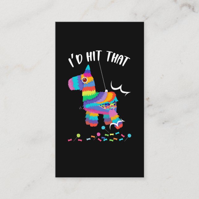 Mexikanska Fiesta Lycklig Cinco De Mayo Pinata Visitkort (Framsida)