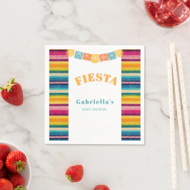 Mexikanska fiesta Papel Picado Baby Shower Pappersservett