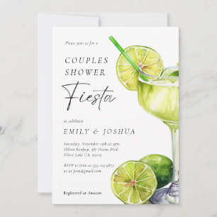 Mexikanska Fiesta Par Shower Inbjudningar