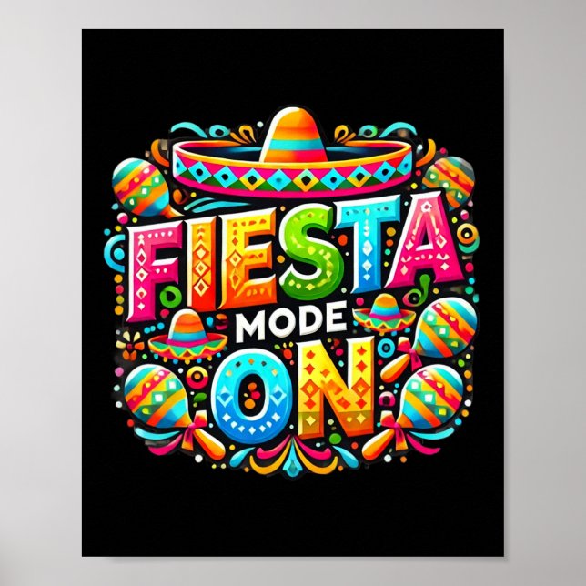 Mexikanska Fiesta Shirts Cinco De Mayo Hispanic He Poster (Framsidan)