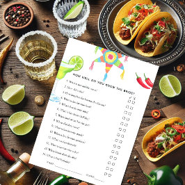 Mexikanska Fiesta Taco Möhippa Game Inbjudningar