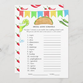 Mexikanska Fiesta Taco Möhippa Game Inbjudningar