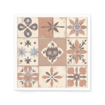 Mexikanska Fiesta Talavera Tile Neutralt Skull Sol