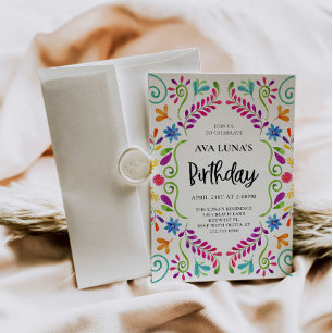 Mexikanska fiesta Theme Birthday Inbjudningar