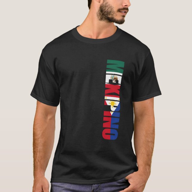 Mexikanska, filippinska, amerikanska arvslottet t shirt (Framsida)