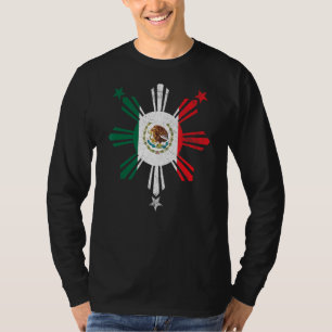 Mexikanska filippinska Flagga Mexiko Filippinerna  T Shirt