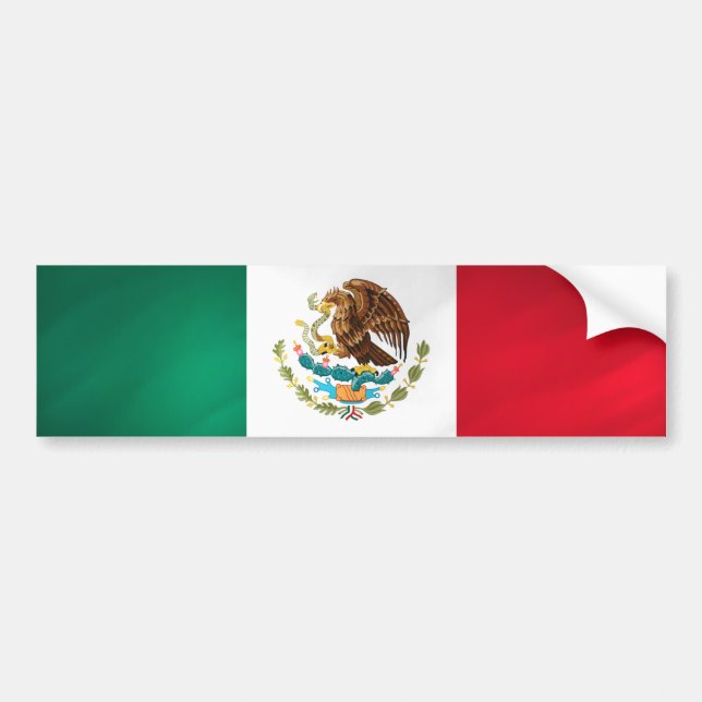 Mexikanska Flagga Bildekal (Framsidan)