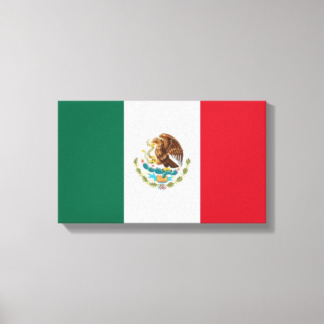 Mexikanska Flagga Canvastryck (Framsida)