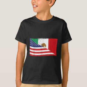 Mexikanska Flagga Förenta staternas amerikanska Fl T Shirt