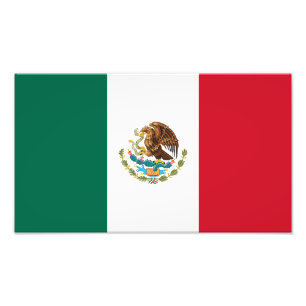 Mexikanska Flagga Fototryck