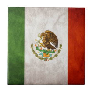 Mexikanska Flagga Kakelplatta