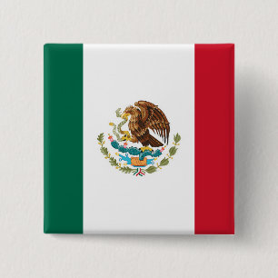 Mexikanska Flagga Knapp