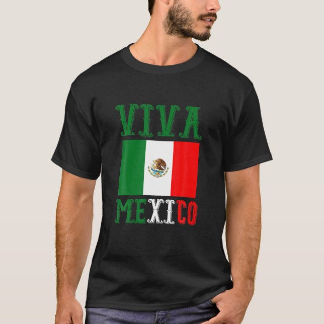 Mexikanska Flagga Latinamerika Gift Idea Mexiko T Shirt (Framsida)