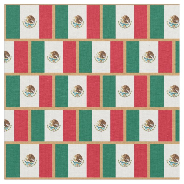 Mexikanska Flagga & Mexico mode Fabric/sport Tyg (Närbild)