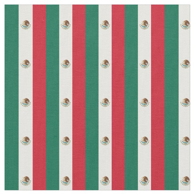 Mexikanska Flagga & Mexico Trendig Fabric /mode Tyg (Närbild)