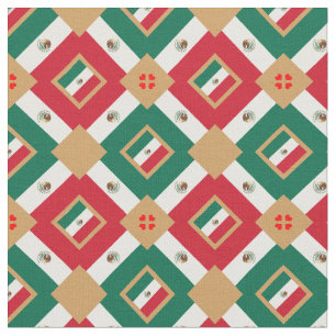 Mexikanska Flagga & Mexico Trendig Fabric mode Tyg