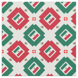 Mexikanska Flagga & Mexico Trendig Fabric mode Tyg