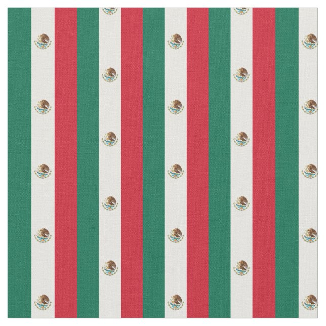 Mexikanska Flagga & Mexico Trendig Fabric /mode Tyg (Närbild)