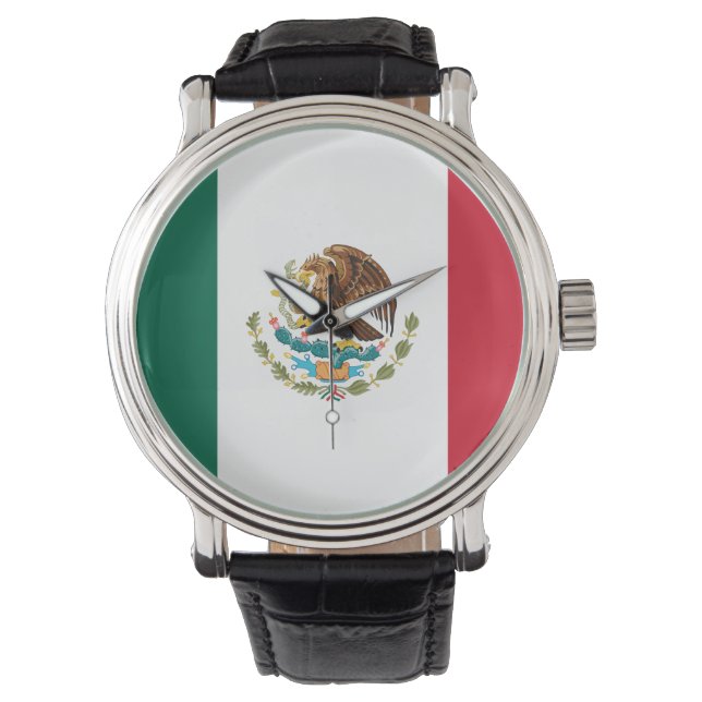 Mexikanska Flagga - Mexikanska Flagga Armbandsur (Framsida)