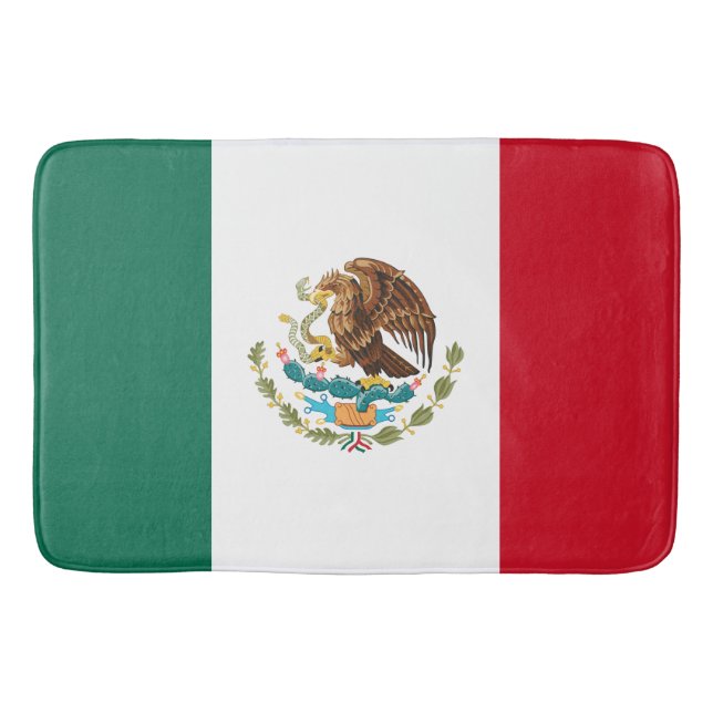 Mexikanska Flagga - Mexikanska Flagga Badrumsmatta (Framsidan)