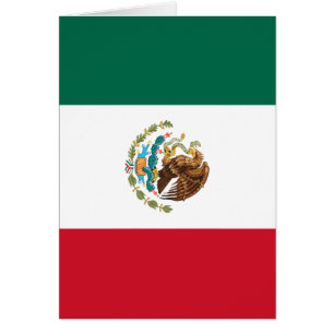Mexikanska Flagga - Mexikanska Flagga Hälsningskort