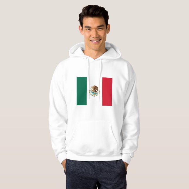 Mexikanska Flagga - Mexikanska Flagga Hoodie (Hel framsida)