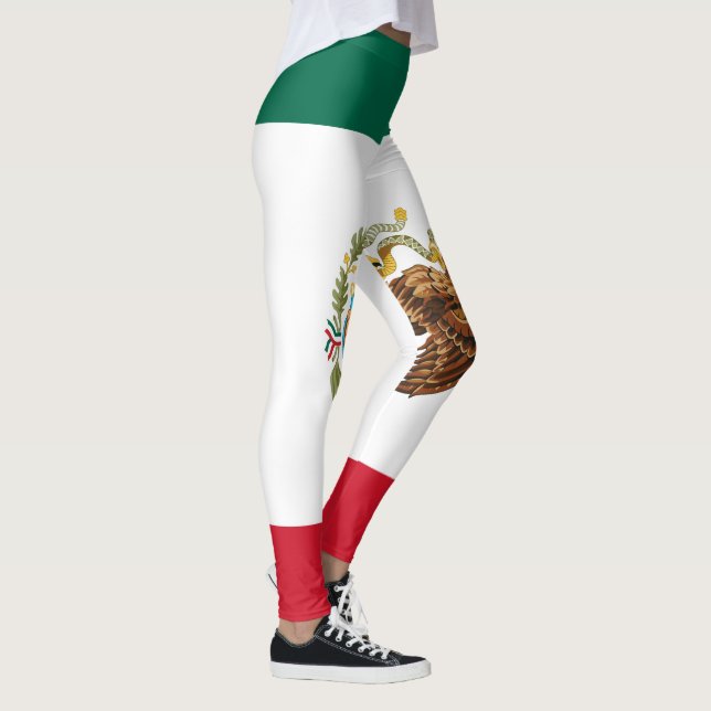 Mexikanska Flagga - Mexikanska Flagga Leggings (Höger)