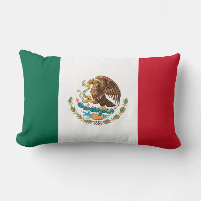Mexikanska Flagga - Mexikanska Flagga Lumbarkudde (Framsida)