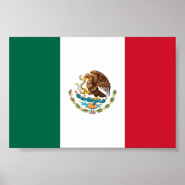 Mexikanska Flagga - Mexikanska Flagga Poster (Framsidan)