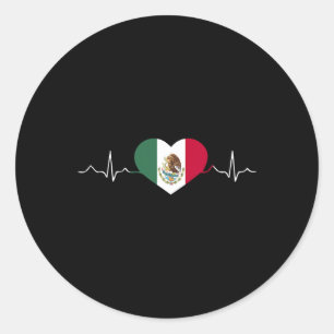 Mexikanska Flagga Mexikanska Independence day Prou Runt Klistermärke