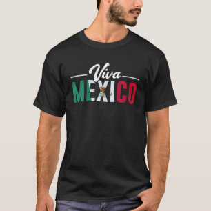 Mexikanska Flagga, mexikanska kulor Viva Me T Shirt