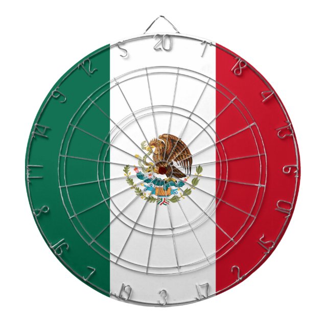 Mexikanska Flagga (Mexiko) Darttavla (Framsidan)